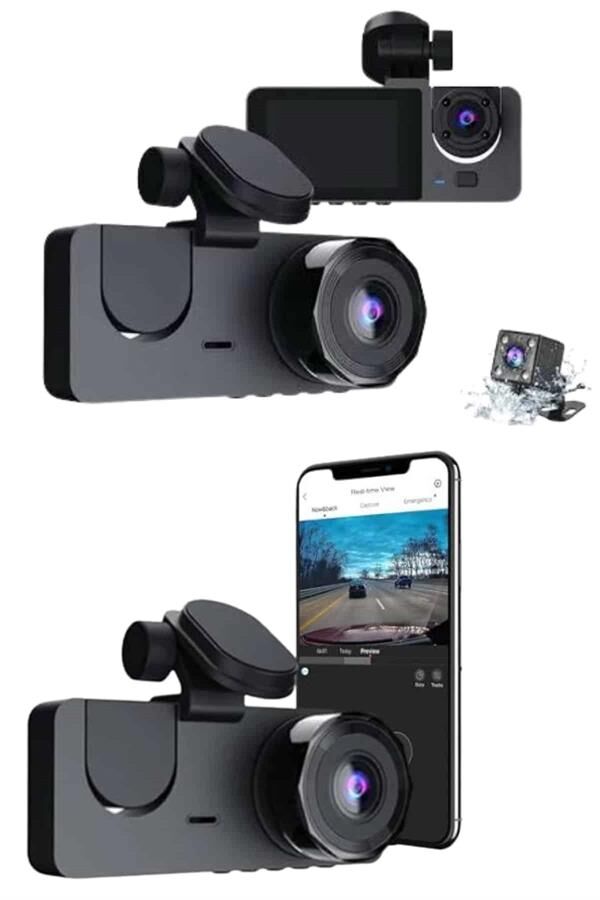 CarPlay Fotoğraf ve Video Kaydedici Araç İçi Kamera Ekranlı