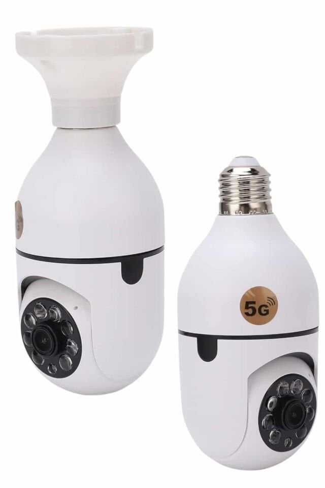 Güvenlik Kamerası Wi-Fi Özellikli 360 Derece Full Hd 1080p Ampül Kamera