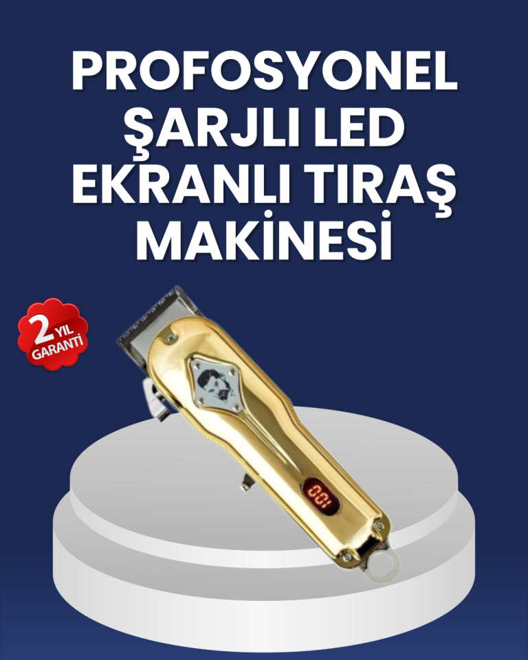 Ergonomik Tasarımlı, Hafif ve Taşınabilir Profesyonel Tıraş Makinesi