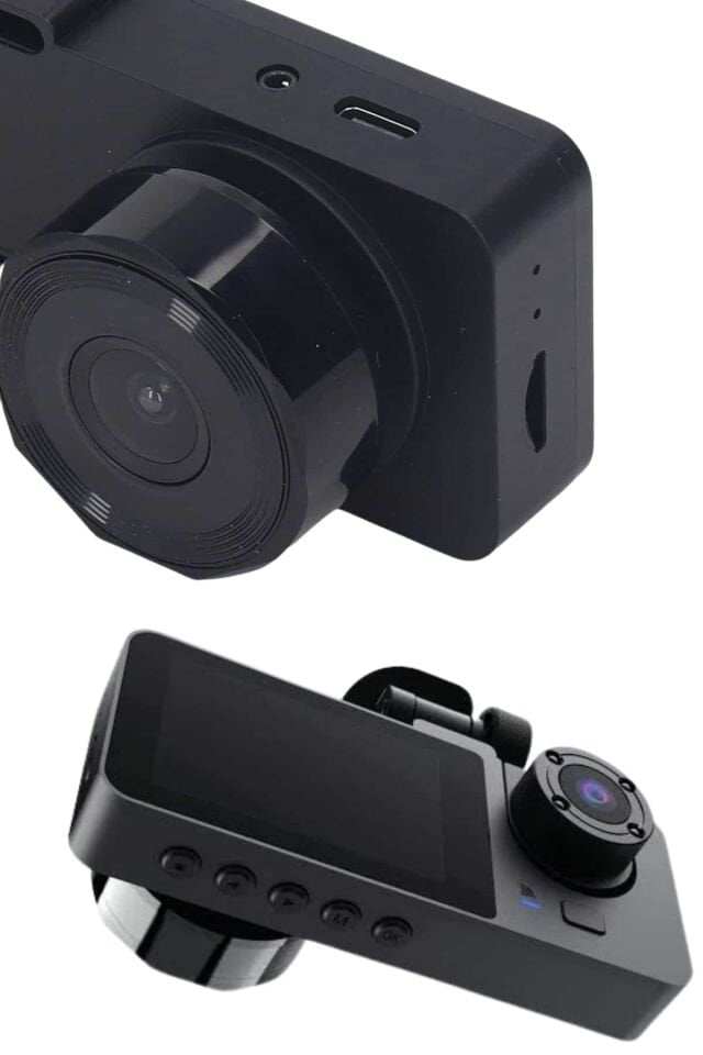 Araç İçi Dikiz Kamerası Sürüş Kaydedici 3 Lensli DVR Kamera