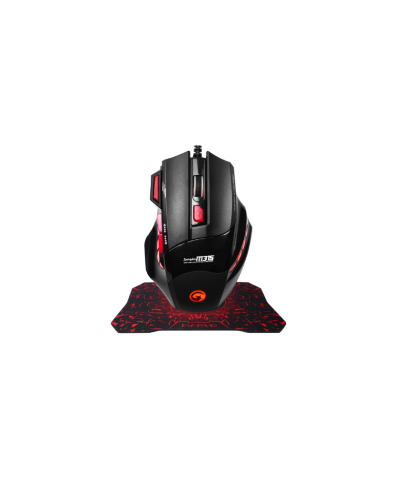 Ergonomik Gaming Mouse ve Mousepad 3 DPI Ayarlı LED Işıklı Tasarım