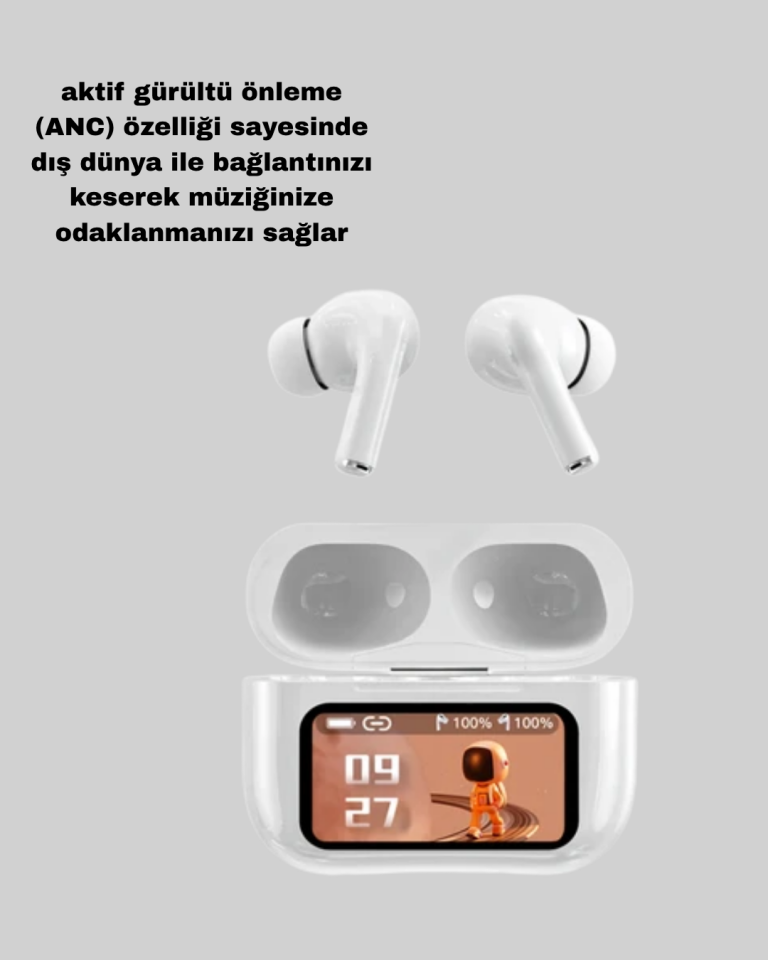 Powerbank Kutulu Dokunmatik Bluetooth Kulaklık – Gürültü Engelleme, Suya Dayanıklı