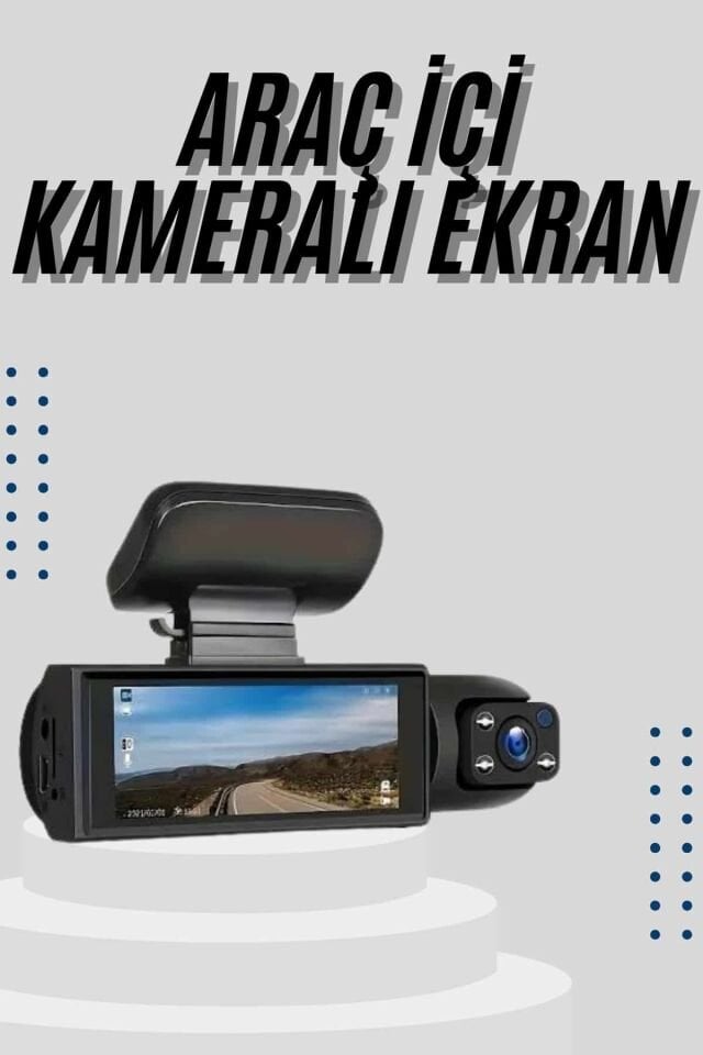 Çift Kameralı Araç Kamerası Ön ve Arka Kameralı