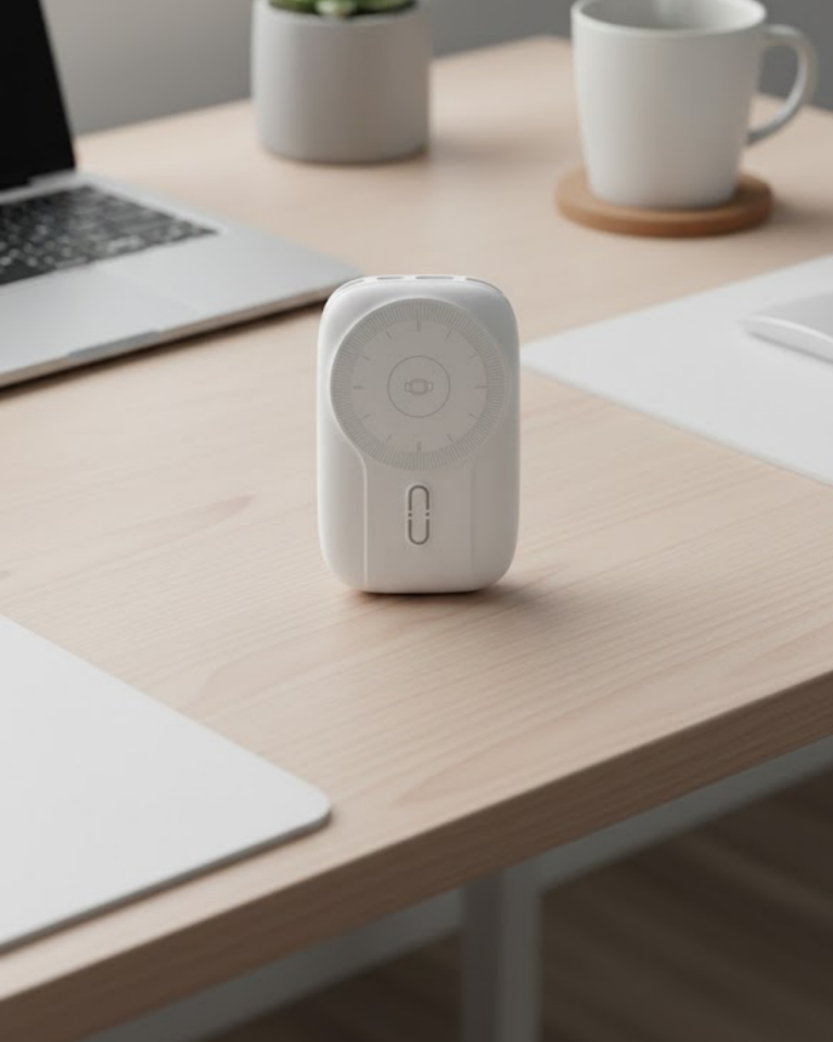 Kablosuz ve Kablolu Şarj Destekli 10000 mAh Taşınabilir Powerbank