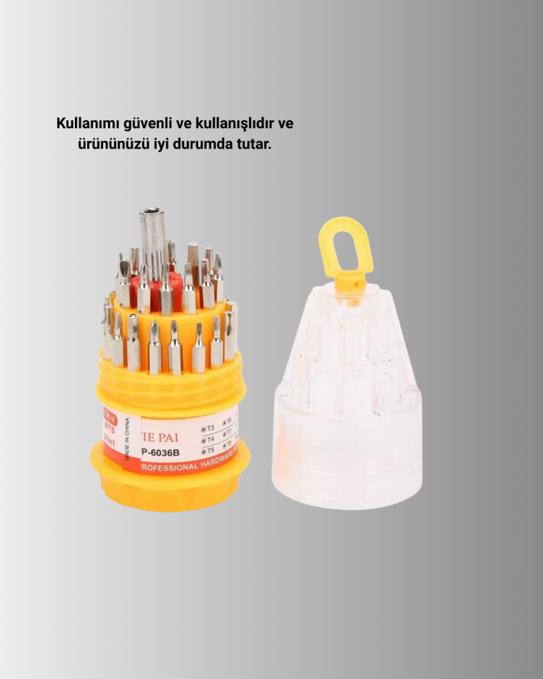 Hassas Tornavida Seti Kaymaz Saplı Elektronik Onarım Seti